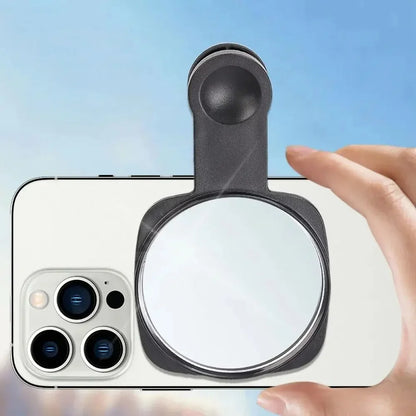 Smartphone Camera Mirror Reflection Clip Kit Portable Mobile Phone Camera Mirror Clip With Storage Bag Phone Rear Selfie Mirror