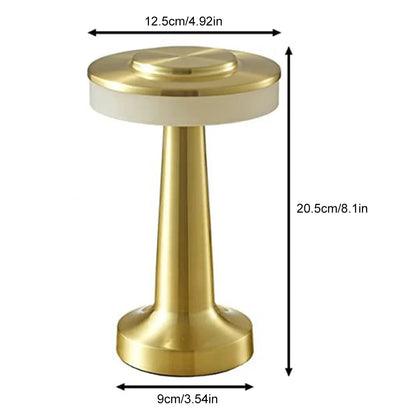 Retro Led Table Lamp Usb Rechargeable Infinitely Dimmable Night Light Camping Light Suitable For Bar Lampbedroom Ambient Light