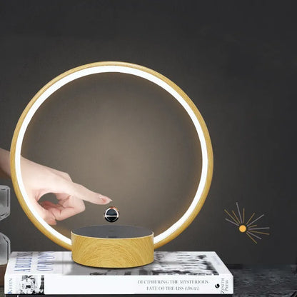 2025 New Luxury Magnetic Levitating Ring Circular Lamp Gradient Atmosphere Light for Office Bedroom Home Decor Creative Gift