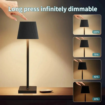 Nordic LED Table Lamp Rechargeable Touch Dimmable Desk Lamp bedroom decoration Home Dining Room Coffee Shop Simple Room Decor