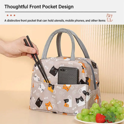 Reusable Lunch Bag for Women Large Capacity Small Insulated Cooler Lunch Container Leakproof Lunch Tote Bags