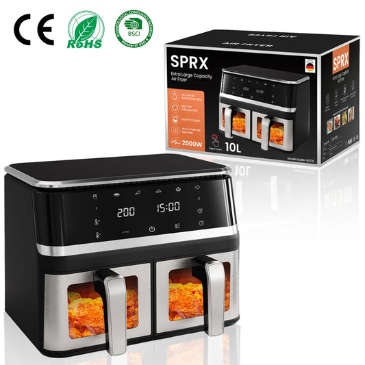Electric Fryer 4.5L Home Use Family Size Hot Deep Air Fryer Plastic Electric Without Oil for Households Kitchen Oven Electric