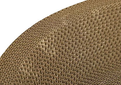 Cat Bed & Scratching Post 2-in-1 - Wear-Resistant Round Nest, Ripple Design for Sleeping/Claw Grinding, Multi-Functional