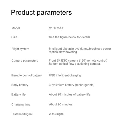 Drone 4K Profissional HD Dual-Camera Obstacle Avoidance 5G Wifi With Screen Remote Control Quadcopter Optical Flow Drone