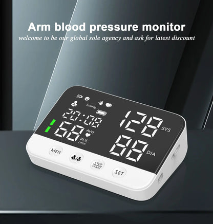 Electronic Tensiometer Smart Blood Pressure Monitor Arm Cuff Tonometer Digital Sphygmomanometer Electronic  Medical BP Monitors