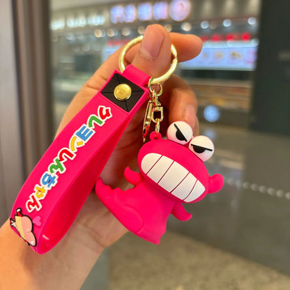 Anime Cartoon Crayon Shin Chans Pvc Doll Keychain Kawaii Couple School Bag Pendant Cute Decoration Gift