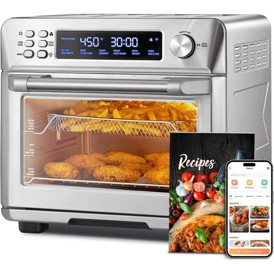 Hot Sale - Smart 12-in-1 Air Fryer Toaster Oven Combo, Airfryer Convection Oven Countertop, Bake, Roast, Reheat, Broiler,NEW