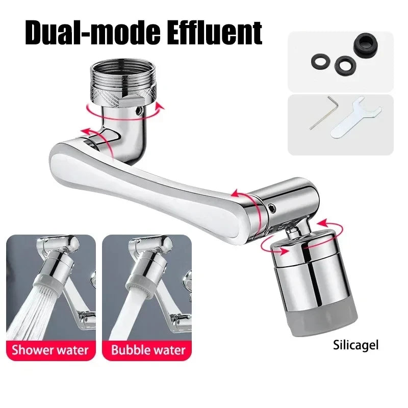 Metal 1080° Rotating Metal Faucet Sprayer Kitchen Saving Water Nozzle Tap Bathroom Faucet Extend Adaptor 22/24mm Bubbler