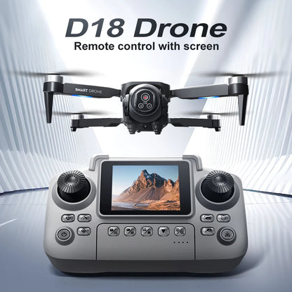 2025 New D18 Drone 8K Aerial HD Dual Camera Photography Intelligent Obstacle Avoidance Brushless Power Foldable Quadcopter Toys