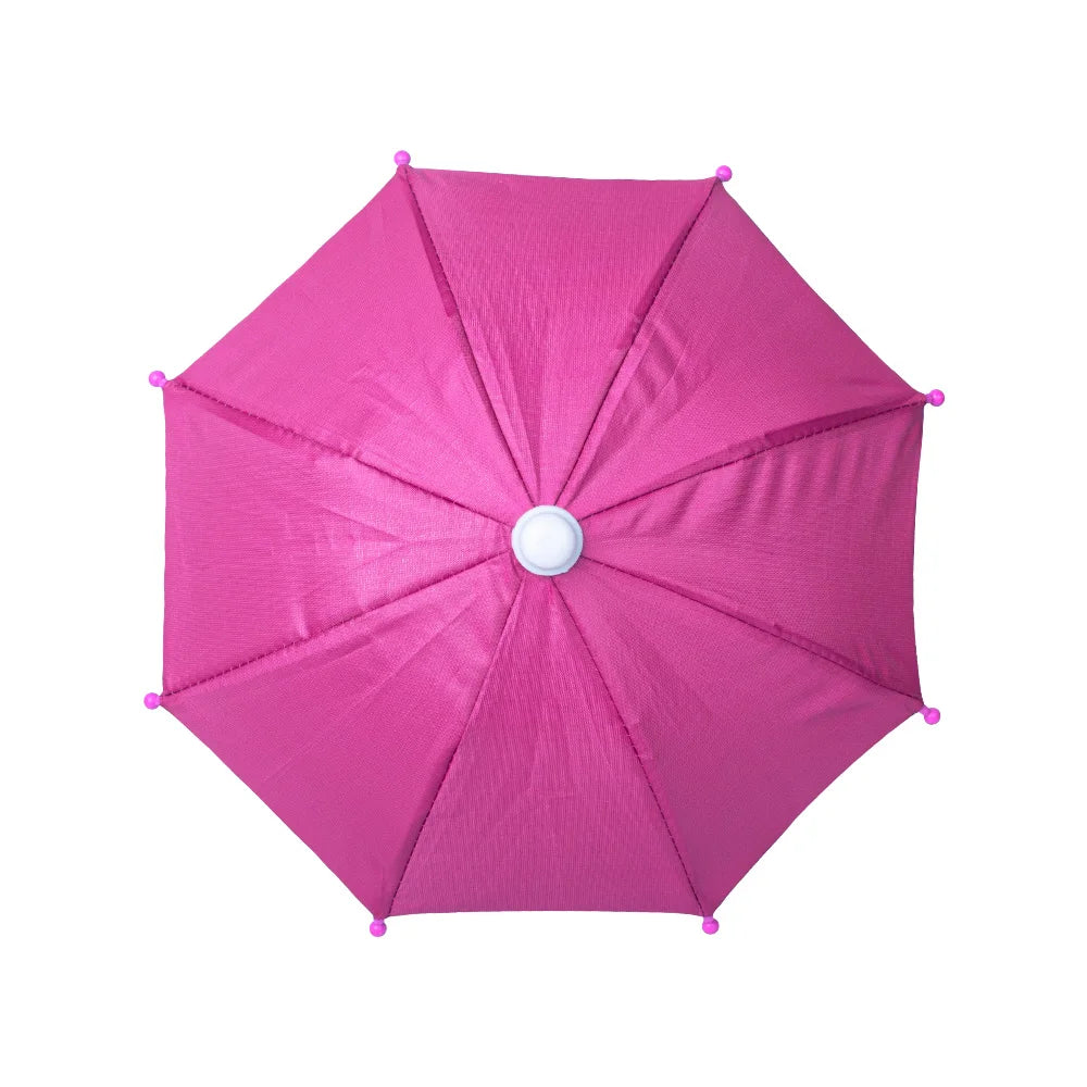 1PC Style Colorful Plastic Mini Umbrella Rain Gear Toy Umbrella Baby Toy Girl Gift Doll Embellishment Doll Clothing Decoration