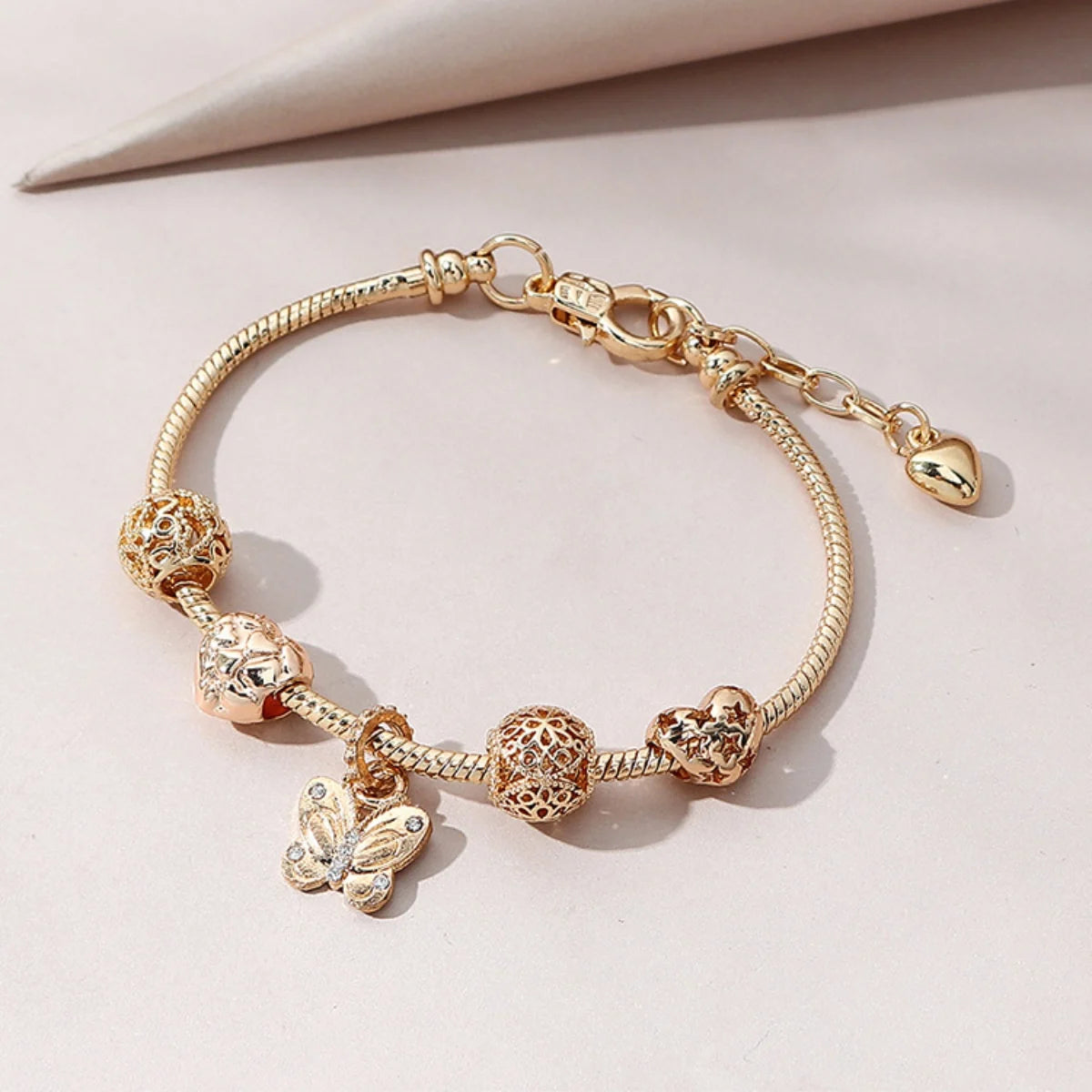 1 Women's Fashion Multi Element Beaded Love Pan Family Bracelet Bracelet Bracelet, Daily Wear Party Accessories