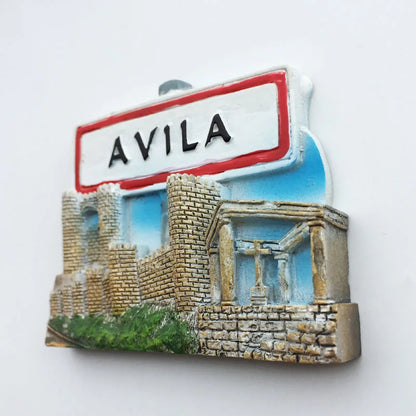 Europe Spain 3D Refrigerator Magnet Tourist Souvenirs Stickers,Home & Kitchen Decoration Fridge Magnet Message Sticker
