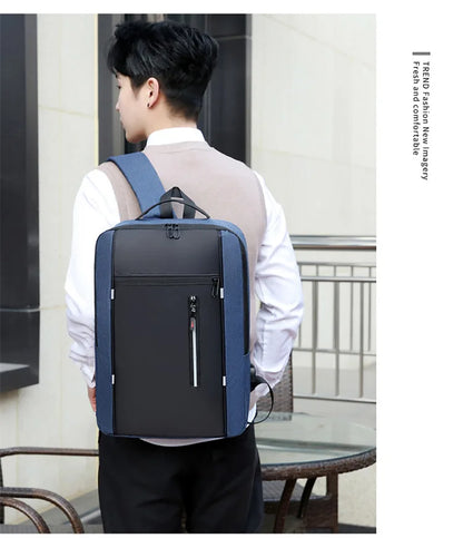 Waterproof Business Backpack Men USB School Backpacks 15.6 Inch Laptop Backpack Large Capacity Bagpacks for Men Back Pack Bags