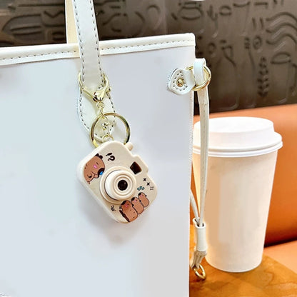 New Capybara Projection Camera Keychain Cartoon Kawaii Mini Camera Keyring Hanging Decoration Fashion Backpack Pendant