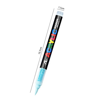 One direct liquid acrylic marker paint brush pen painting stone ceramic glass wood canvas making drawing graffiti coloring pen