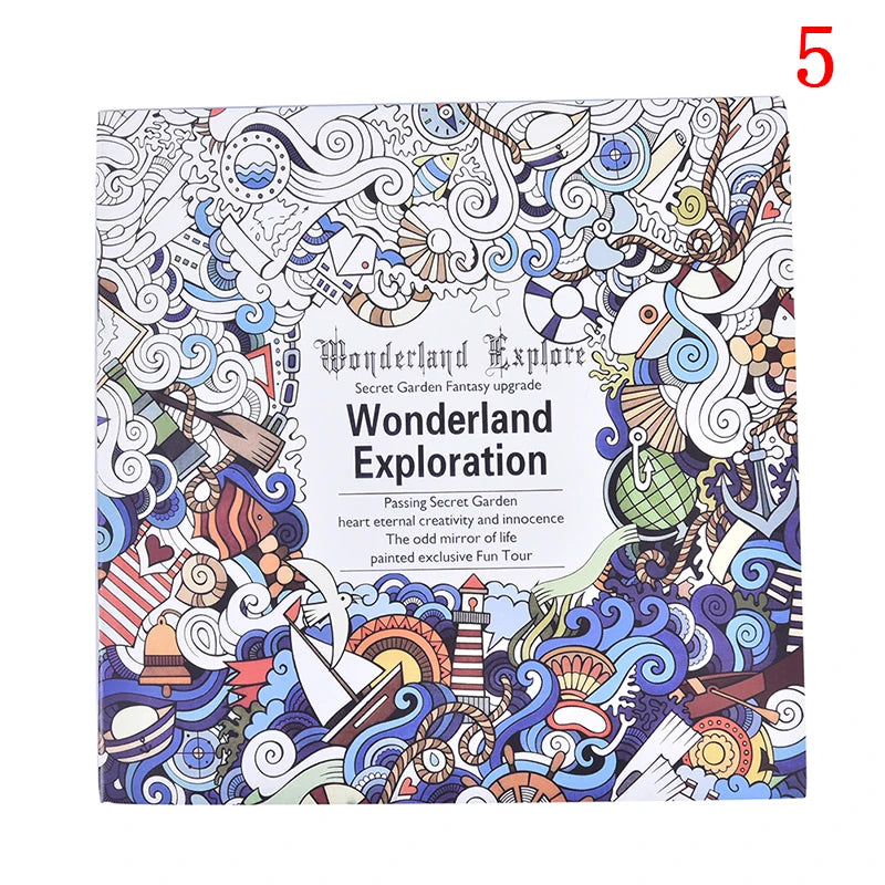 Coloring Book For Children Adult Relieve Stress Kill Time Painting Art Book Anti-Stress Magic Forest Fantasy Dream Wonderland