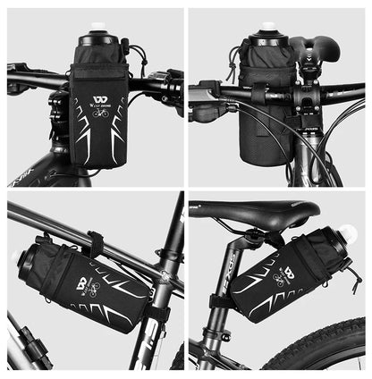 WEST BIKING Bicycle Bottle Holder Cycling Water Bottle Carrier Reflective Pouch Kettle MTB Road Bike Handlebar Bag Accessories
