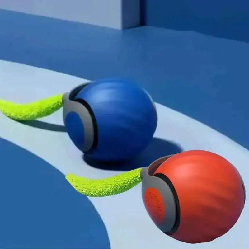 Smart Interactive Cat Toys Ball Automatic Rolling Ball with Faux Tail USB Rechargeable Electric Pet Toy for Teaser and Training