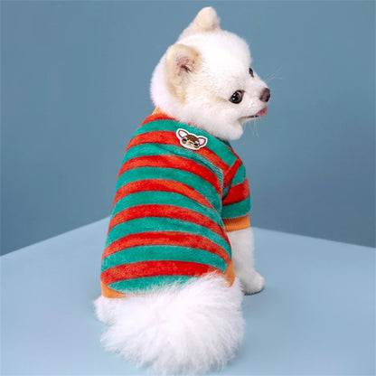 Winter Soft Dogs Coat, Warm Fleece Puppy Clothes For Small Dogs Pullover Sweater Sweatshirt Pet Costumes Christmas Gift