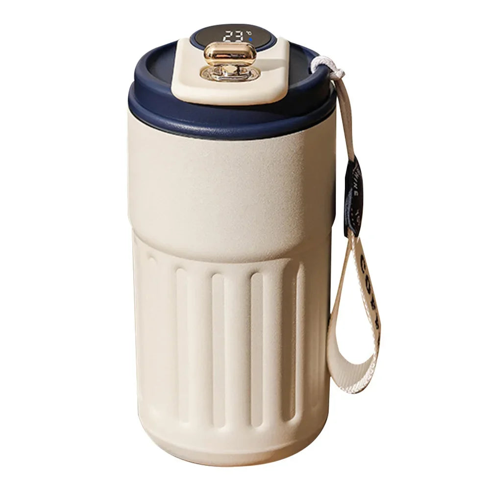 Premium products Intelligent thermos coffee LED temperature display coffee cup 316 stainless steel tumbler portable thermos