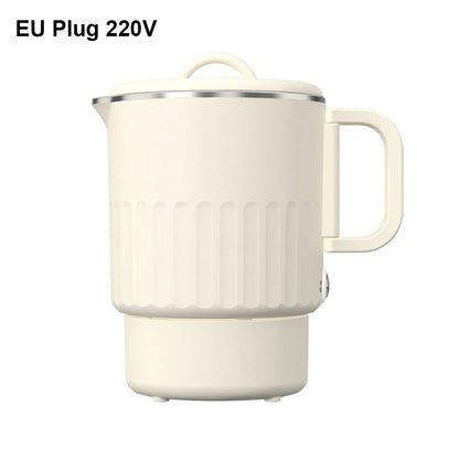 Electric Kettle Portable Travel Electric Water Kettle 1L Multifunctional Electric Teapot Stainless Steel Hot Water Boiler Pot