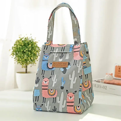 Kids Lunch Bag for School Portable Thermal Bag Children Cartoon Insulated Lunch Bag Cooler Pouch Dinner Container Handbags