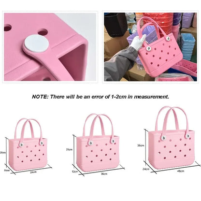 Bogg Bag Mini Childs Beach Rubber Tote Bags XL L M Size EVA Waterproof Summer Storage Basket Women Shopping Bag Kid Beach Bag