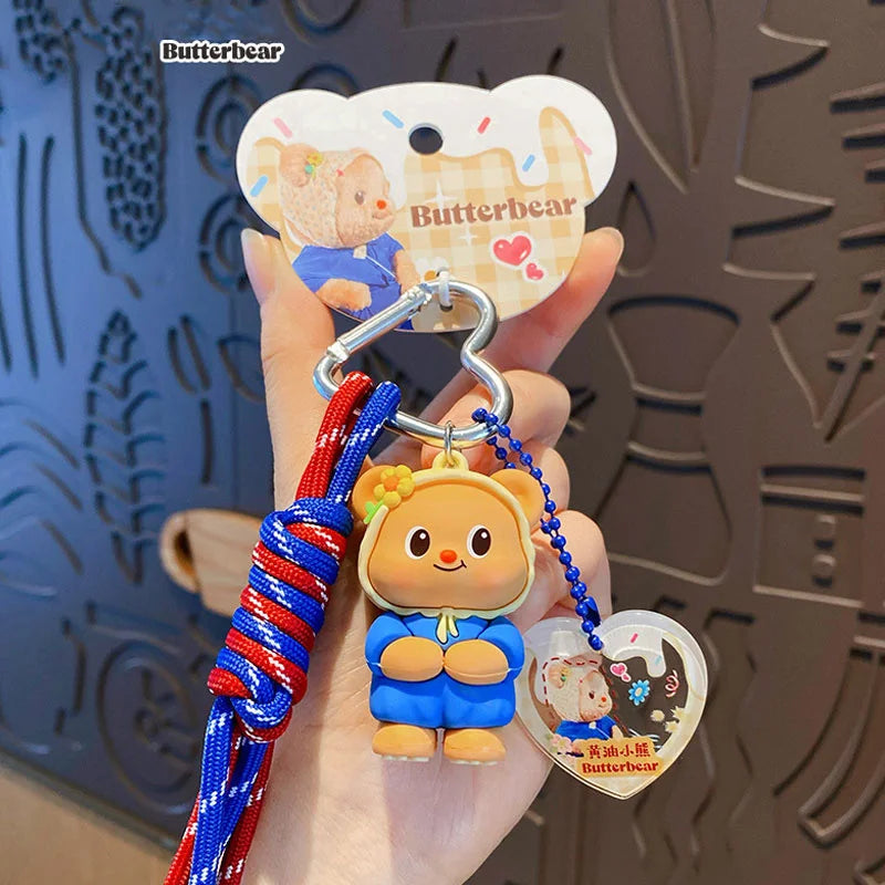 Butterbear Costume Show Keychain Cute Cartoon Bear Bag Charms