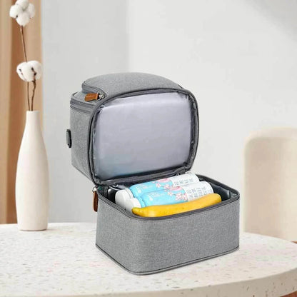 Large Capacity Hot Picnic School Food Lunch Bag Insulated Backpack Lunch Box Bags Fresh Cooler Breast Milk Fresh-keeping Handbag