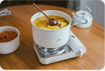Naturehike Ceramic Non Stick Pot Outdoor Camping Portable Kitchenware BBQ Picnic Kettle Frying Pan Cookware Barbecue Tablewar