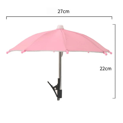 Mobile Phone Sunshade Small Umbrella Mobile Phone Holder Outdoor Portable Cover Sunshade Holder Mobile Phone Holder Accessories