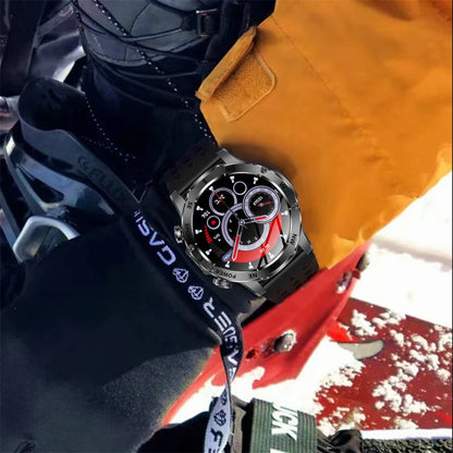 Outdoors Smart Watch Men Women BT Call Health Music 800Mah Battery Smartwatch Flashlight Compass Sports Fitness IP68 Waterproof