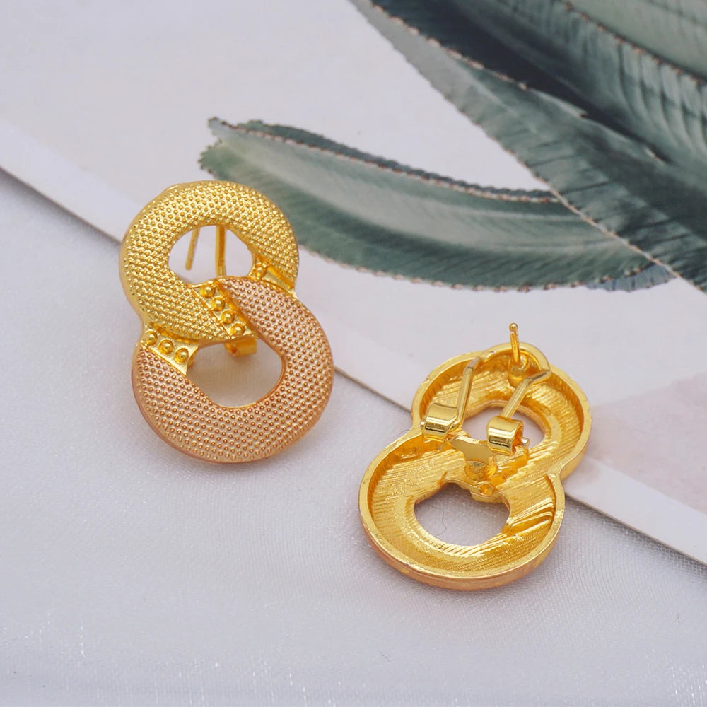 2023 Fine Jewelry Sets For Women Dubai Bridal Wedding Gifts Necklace Bracelet Earrings Ring Jewellery Set African Bead jewelry