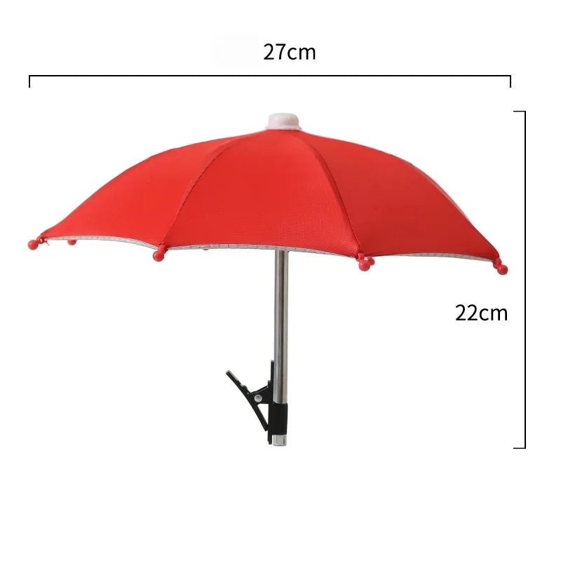 Mobile Phone Sunshade Small Umbrella Mobile Phone Holder Outdoor Portable Cover Sunshade Holder Mobile Phone Holder Accessories