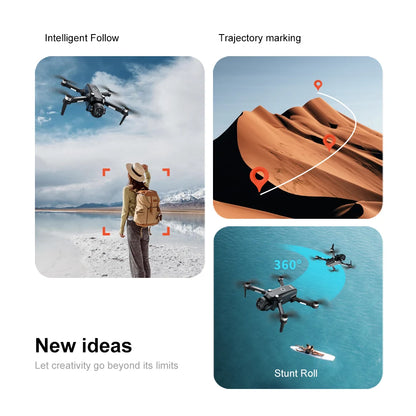 Drone 4K Profissional HD Dual-Camera Obstacle Avoidance 5G Wifi With Screen Remote Control Quadcopter Optical Flow Drone