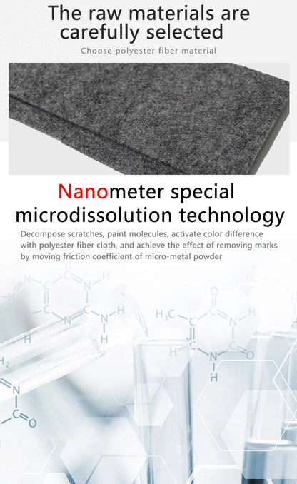 Nano Sparkle Cloth Car Scratch Repair Accessories Multifunction Nano Magic Cloth Scratch Remover Scratch Repair Water Polishing