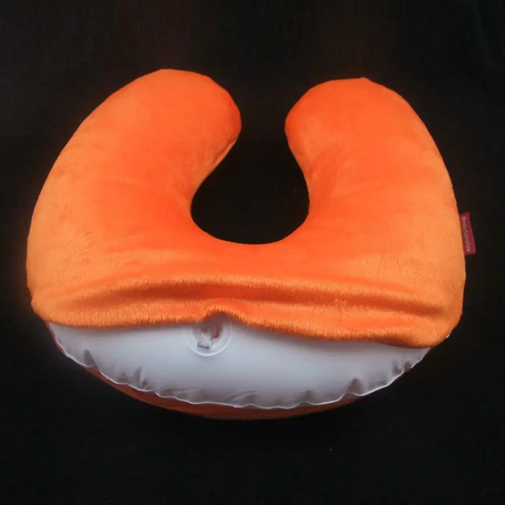 5 Colors Portable Mini Travel Pillow Ultralight Air Inflatable Memory Foam U Shaped Pillow Outdoor CampingTravel Soft Pillow