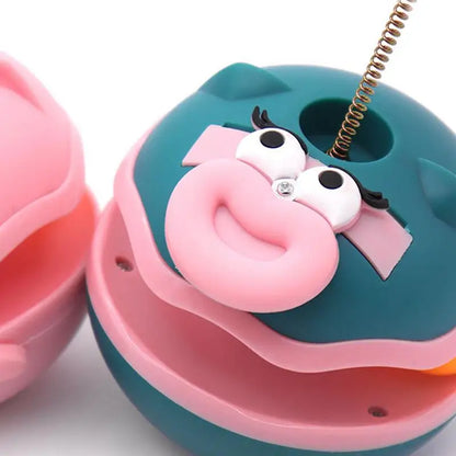 Cat Teaser Cat Interactive Toys Turntable Ball Kitten Accessories With Feather Bell Pet Supplies Enrichment Indoor Games For