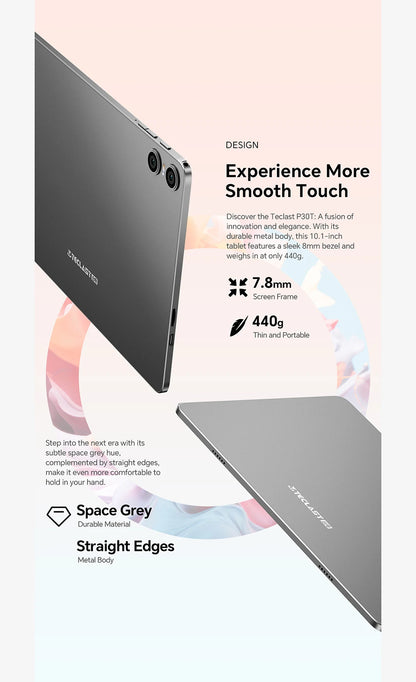 Teclast P30T Android 15 Tablet 10.1" IPS Max 12GB RAM 128GB ROM T606 8-core 6000mAh Keyboard/Case/Mouse/Stylus/Headphone/Stand