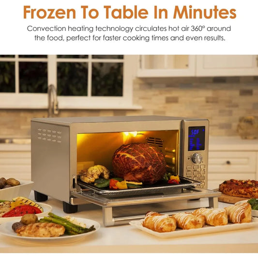 High quality 12-in-1 Bravo XL Air Fryer Toaster Smart Oven,30-Qt XL Capacity,50F-500F adjustable in precise 5F increments-NEW