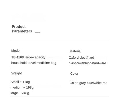 First Aid Kit Medicine Storage Bag Portable Outdoor Rescue Bag Household Large Capacity Medical Kit Storage Organizer