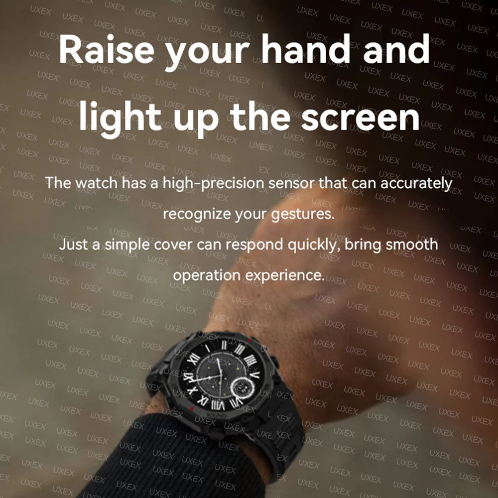 Outdoors Watches Men And Women 1.52”HD Bluetooth Call Health Tracking Alarm Clock Flashlight Sports Multifunction SmartWatches