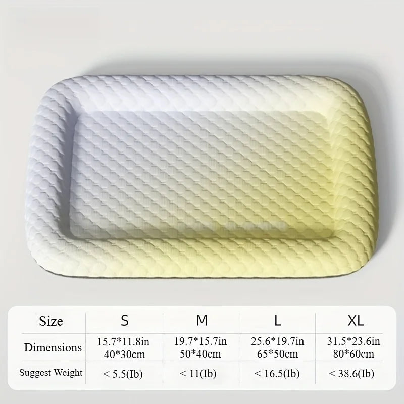 1pc Cool Pet Mat - Summer Cat and Dog Cooling Mat Washable Ice Self Cool Pad