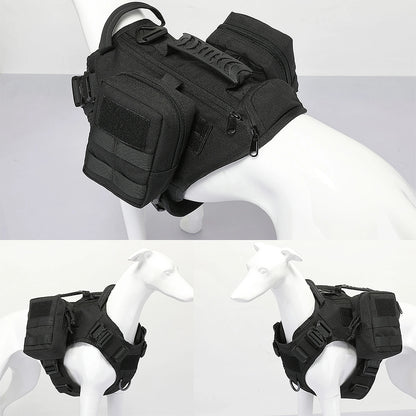 Military Large Dog Harness Training Pet Vest for French Bulldog German Shepherd Malinois Tactical Harnesses For Dogs Accessories