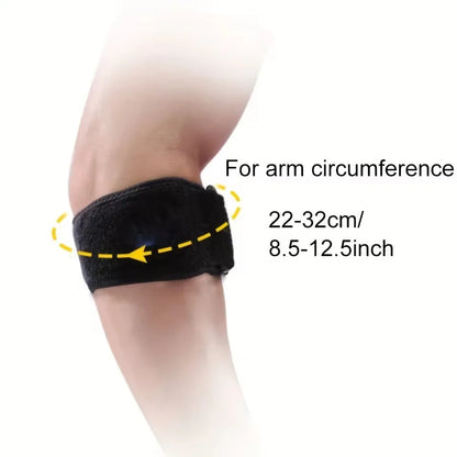 GOBYGO 1Pcs Breathable Tennis Elbow Brace Compression Pad Relieves tendonitis Adjustable Tennis Golf Elbow Forearm Brace Strap