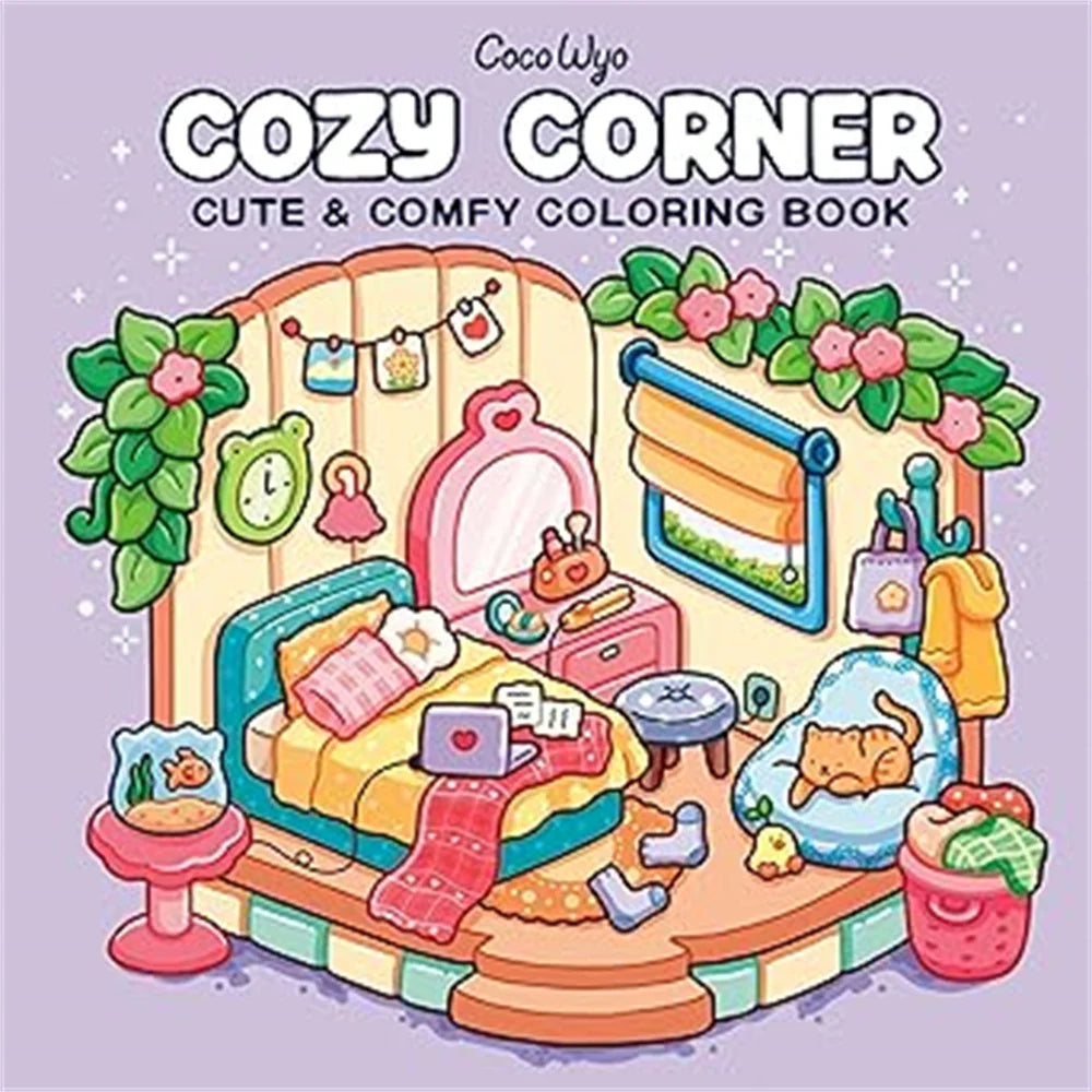 Coloring Book For Adults And Teens Halloween Theme Featuring Adorable Creepy Creatures In Cozy Moments For Relaxation Gift