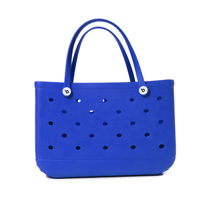 Beach Bag Tote Silicone Basket Waterproof Travel Jelly Handbag Women Picnic Basket Multi-Purpose Croc Handbag Shopping Bags