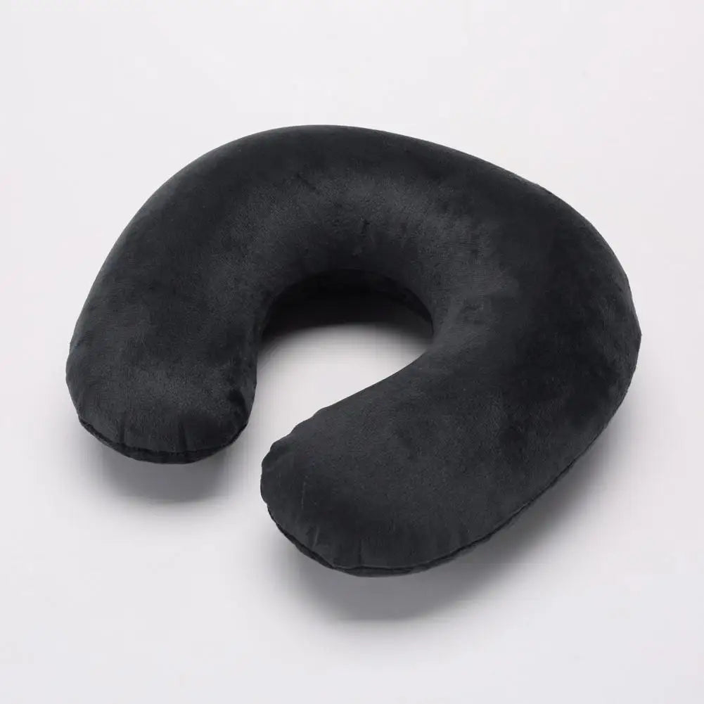 U-shaped Neck Pillow Inflatable Fatigue Relief Travel Pillow Flight Headrest Sleep U-shaped Cushion for Plane