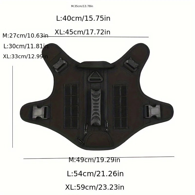 Military Large Dog Harness Training Pet Vest for French Bulldog German Shepherd Malinois Tactical Harnesses For Dogs Accessories