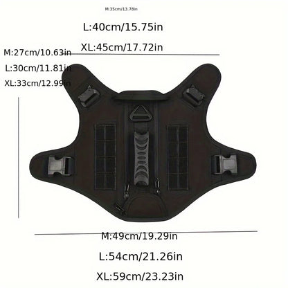 Military Large Dog Harness Training Pet Vest for French Bulldog German Shepherd Malinois Tactical Harnesses For Dogs Accessories